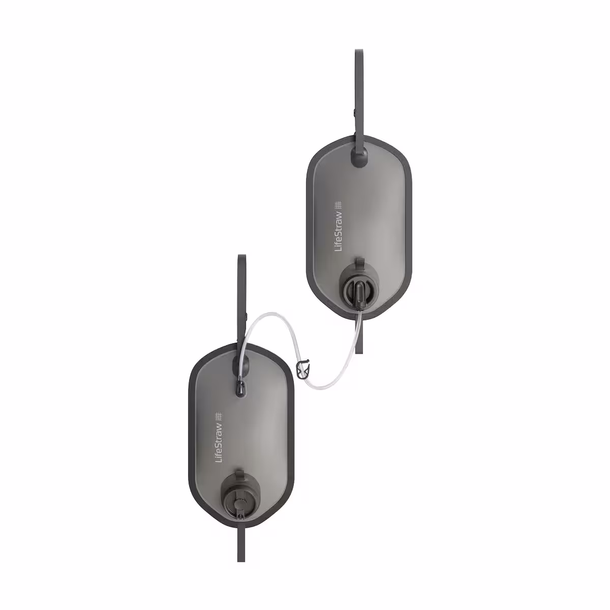 Peak Series LC Gravity Wasserbeutel mit Wasserfilter – 8 + 8 L – Grau